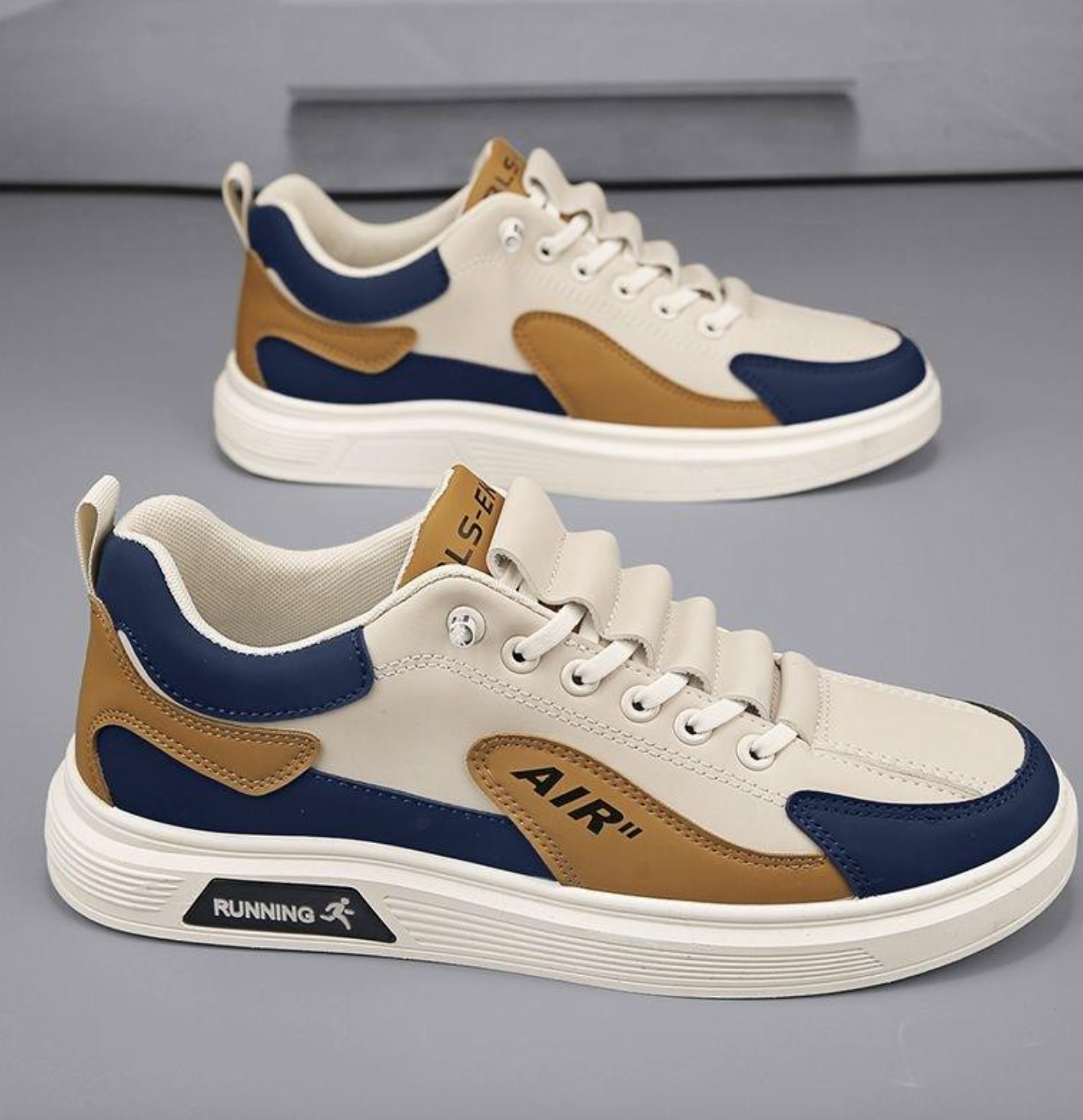 2026 Men’s Breathable White Slip-On Sneakers – Casual Sports Shoes