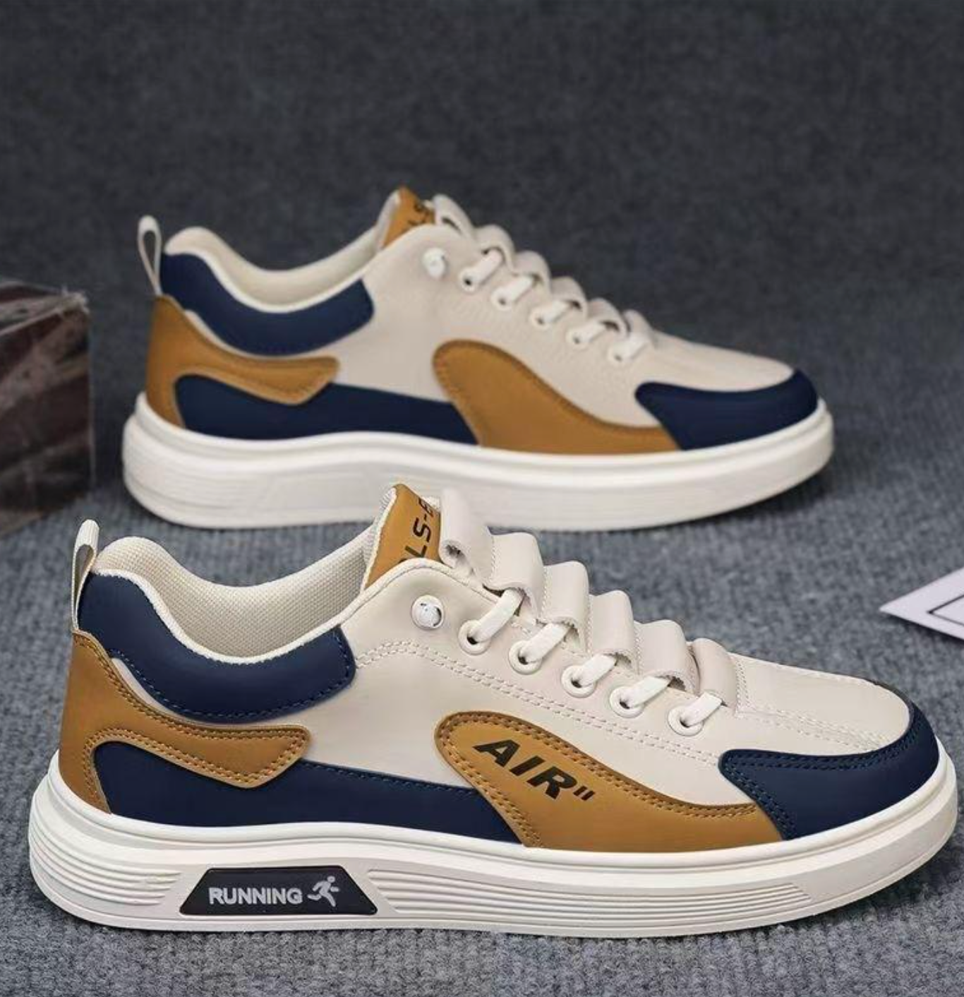 2026 Men’s Breathable White Slip-On Sneakers – Casual Sports Shoes