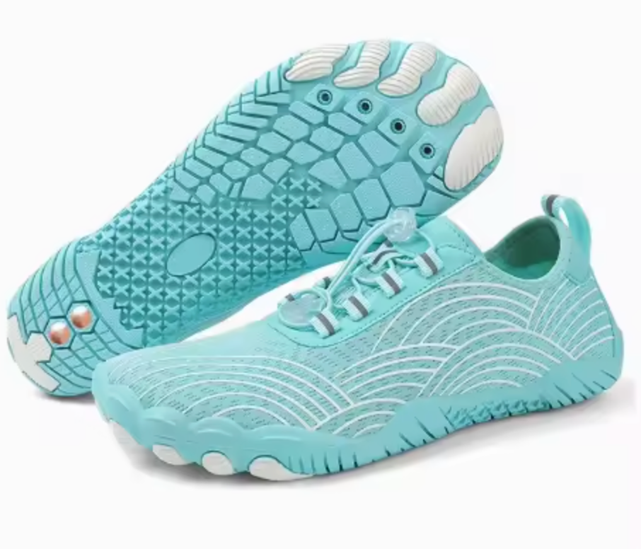 OEM/ODM Barefoot Hiking Shoes – Elastic Woven Upper with Rubber Outsole